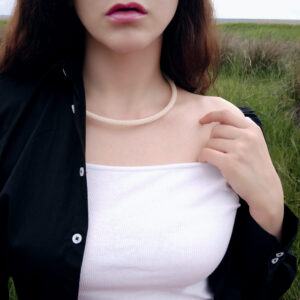 slim memory wire nude chocker