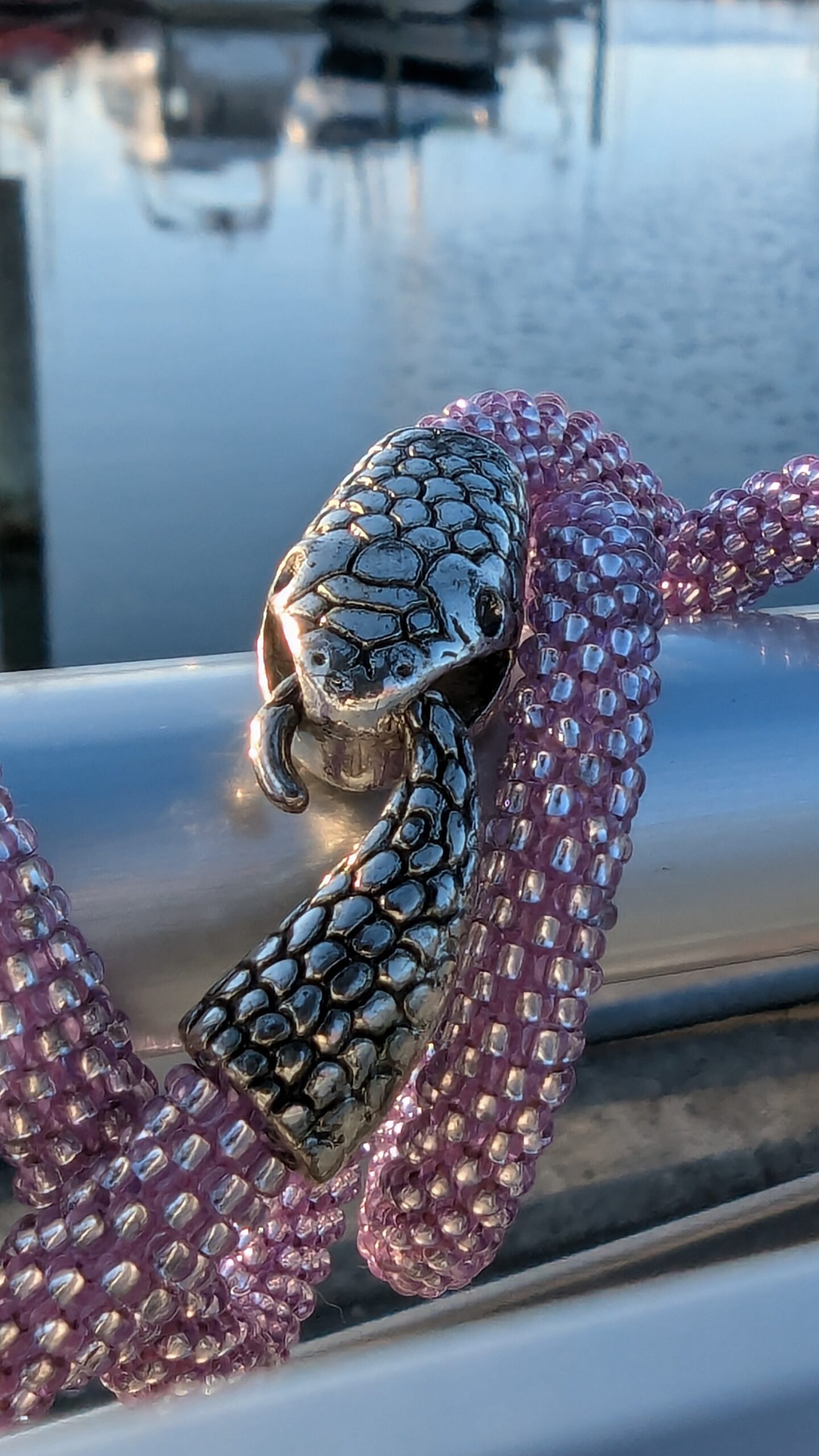 Snake Seed Beaded Necklace Elegant Purple Choker Crochet Rope 3 Wrap Bracelet Transformable Neck Piece Birthday Gift for Her Summer Jewelry - Image 11